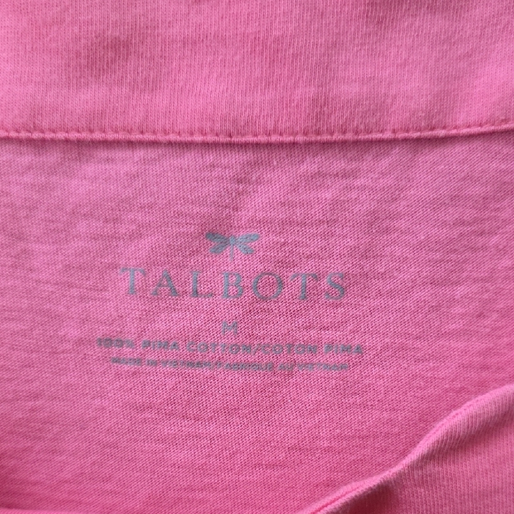 Talbots Coral Short Sleeve Women's Tee - Picture 2 of 6